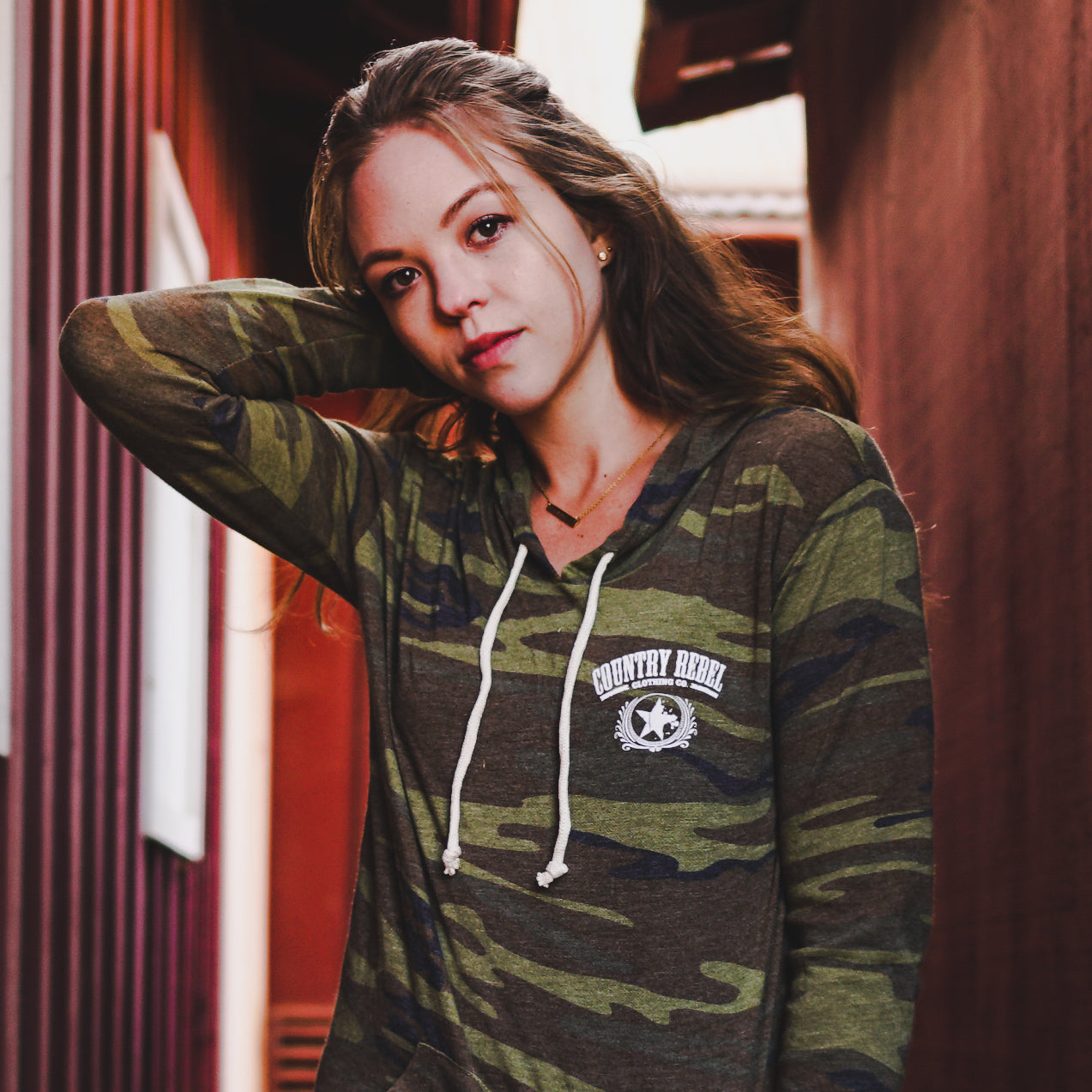 Lightweight Camo Pullover - Womens
