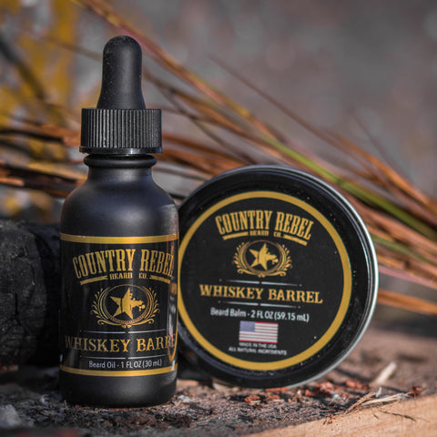 Whiskey Barrel Beard Oil/Balm Combo