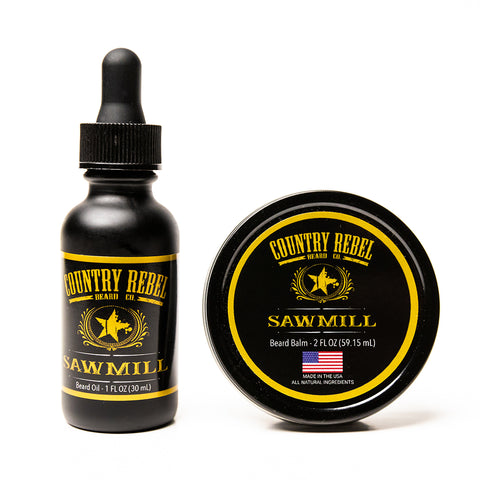 Sawmill Beard Oil/Balm Combo